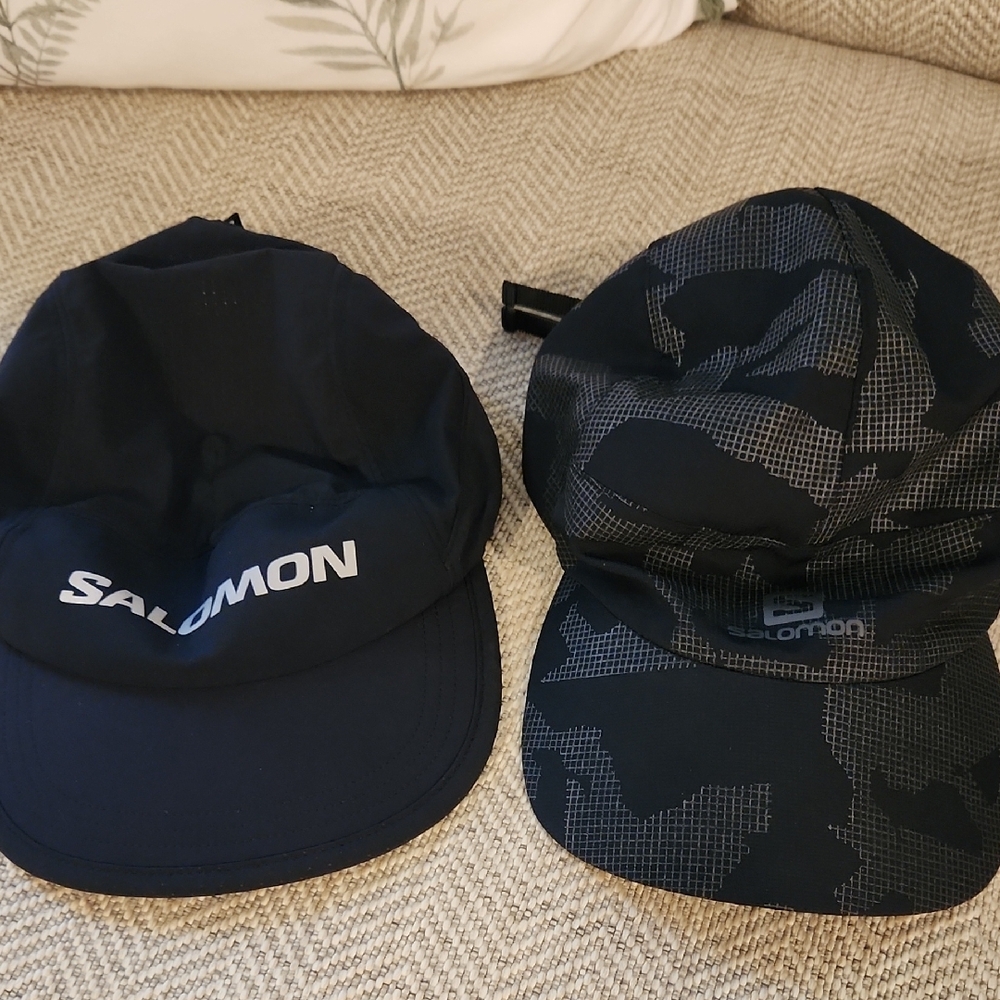 Salomon Black and Patterned Caps